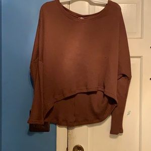 Cropped Tan/Brown Sweater